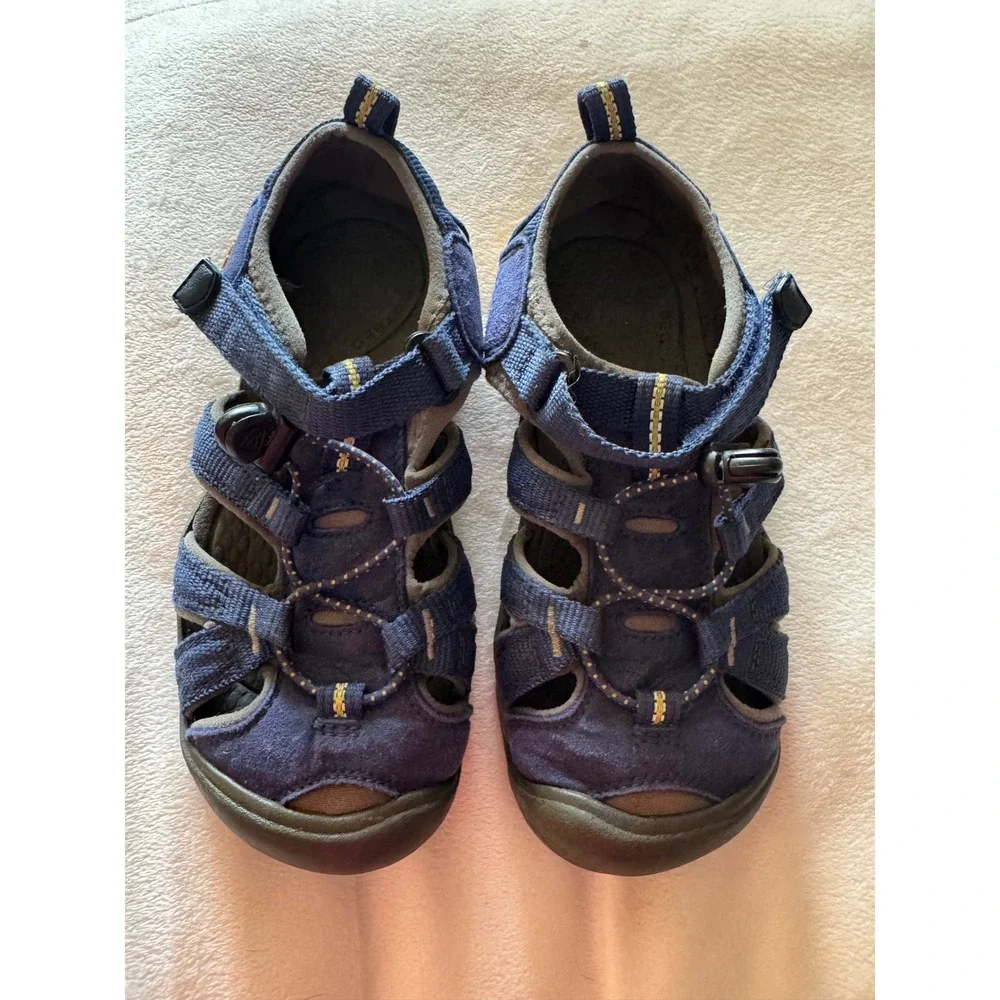 Keen Kids Newport H2 Navy Blue Waterproof Sport Sandals Size 2 US 34 EU
